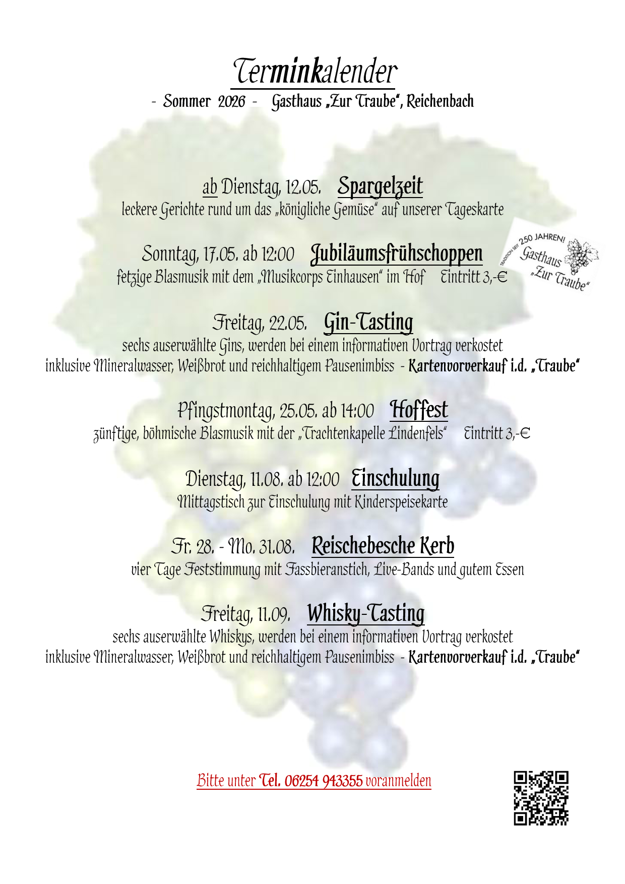 Ankündigung Termine Sommer 2026 1